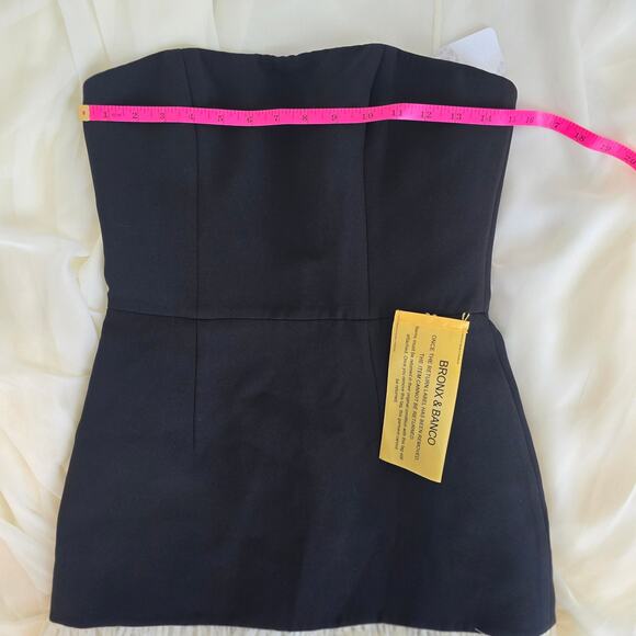 Bronx and Banco Adrian Strapless Drop-Waist Sheer bottom Maxi Dress Sz 6 Med NWT - Picture 9 of 14